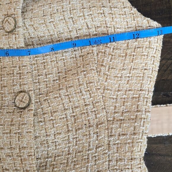 NWT ZARA Structured vest Bust 13 Inch Laying Flat Waist 12 Incn Flat - Picture 15 of 16